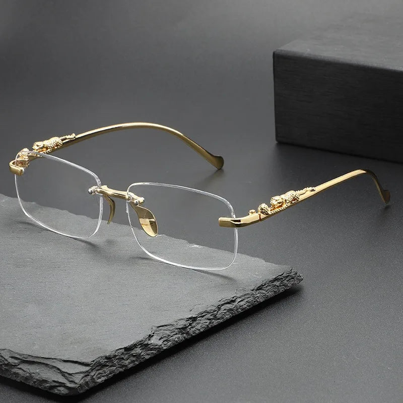 Rimless Sunglasses Oval Fashion Metal Eyeglasses Women Men Shades Square Sun Glasses For Female Male Summer Traveling Oculo