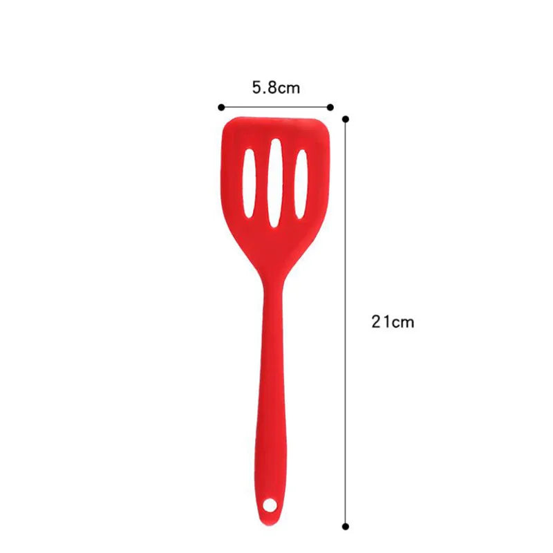 Silicone Turners Gadgets Kitchen Tools Egg Fish Frying Pan Scoop Fried Shovel Spatula Cooking Utensils