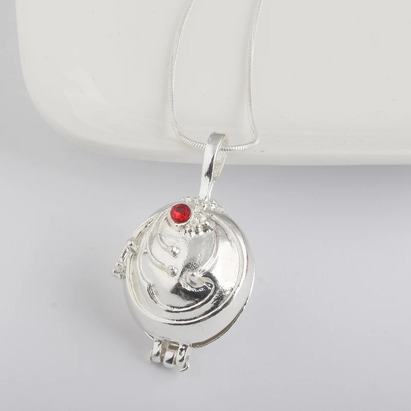 Can Open Vampire Diaries Necklaces Elena Gilbert Opening Vervain Locket Pendant Necklace for Women Men Jewelry