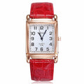 New Watches for Women Square Rose Gold Wrist Watches Fashion Leather Brand Watches Ladies Quartz Watch Clock Montre Femme