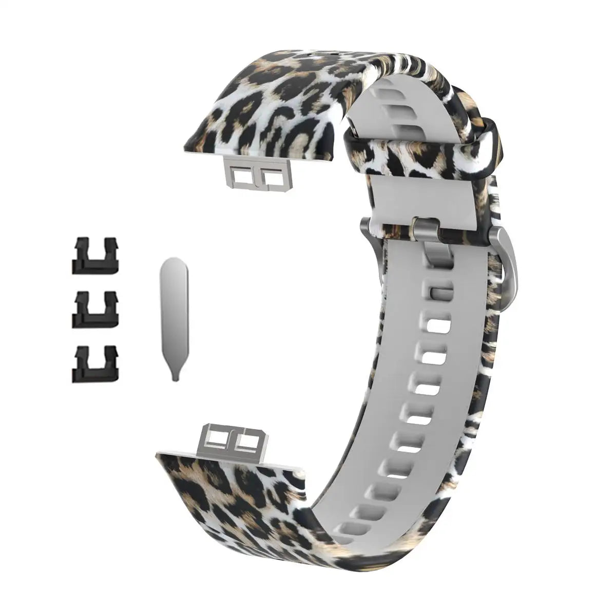 Sport Silicone Watchband For Huawei Watch Fit Strap Original SmarwatchWriststrap Belt Bracelet Printing Accessories with tool