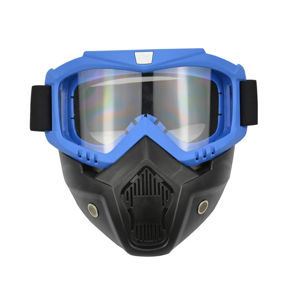 Outdoor Ski Snowboard Mask Snowmobile Skiing Goggles Windproof Motocross Protective Glasses Safety Goggles With Mouth Filter