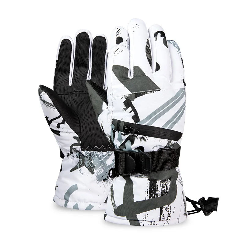 COPOZZ Men Women 3 Finger Touch Screen Ski Gloves Waterproof Winter Warm Snowboard Gloves Motorcycle Riding Snowmobile Gloves