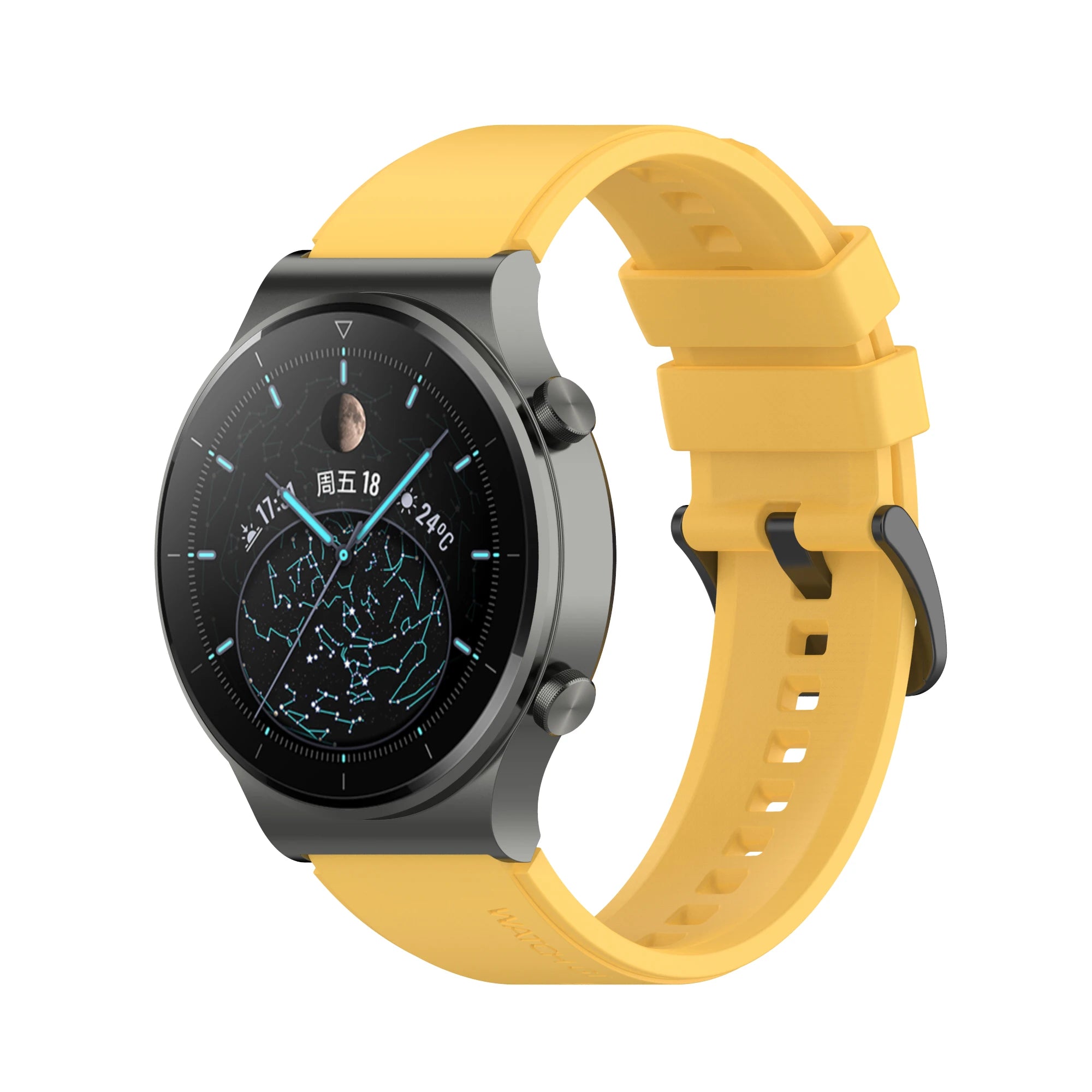 22mmOfficial Silicone Replacement Gt2 Pro Strap Band For Huawei Watch GT5/3 GT4 2 46mm Pro Original Watchband Wristband Bracelet