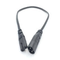 1PC IEC 320 C8 2Pin Male to 2 x C7 Female Y Split Power Cable About 28CM IEC 320 C7 to C8 extension cords C8 male to C7 female