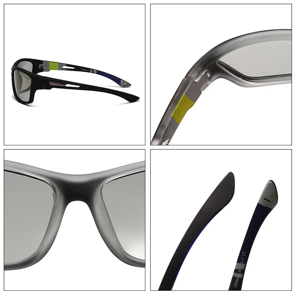 Cycling Photochromic Sunglasses Sports Men 2026 Polarized Women Color Changing Goggles Outdoor Climbing UV400 Eyeglasses