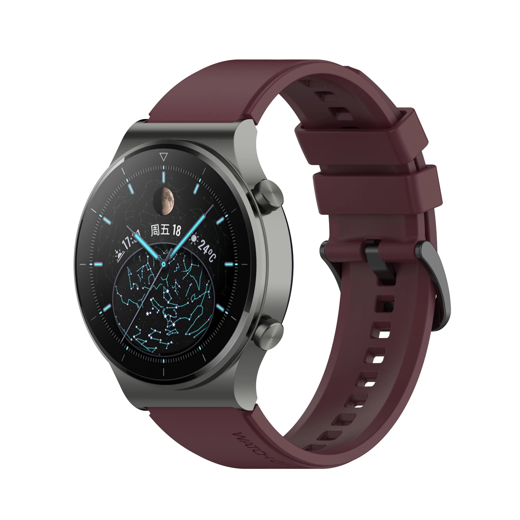 22mmOfficial Silicone Replacement Gt2 Pro Strap Band For Huawei Watch GT5/3 GT4 2 46mm Pro Original Watchband Wristband Bracelet