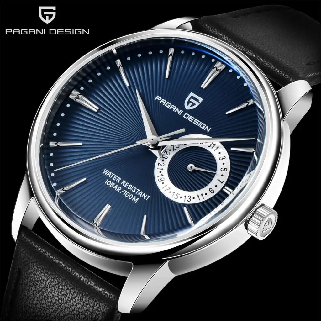Original PAGANI DESIGN 1654 Fashion Casual Sports Watch Men Military Watch Stainless Steel Waterproof Quartz Watch Reloj Hombre