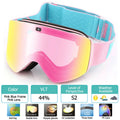 2023 New Double Layer Magnetic Ski Goggles Polarized Lens Skiing Anti-fog UV400 Snowboard Goggles Men Women Ski Glasses Eyewear