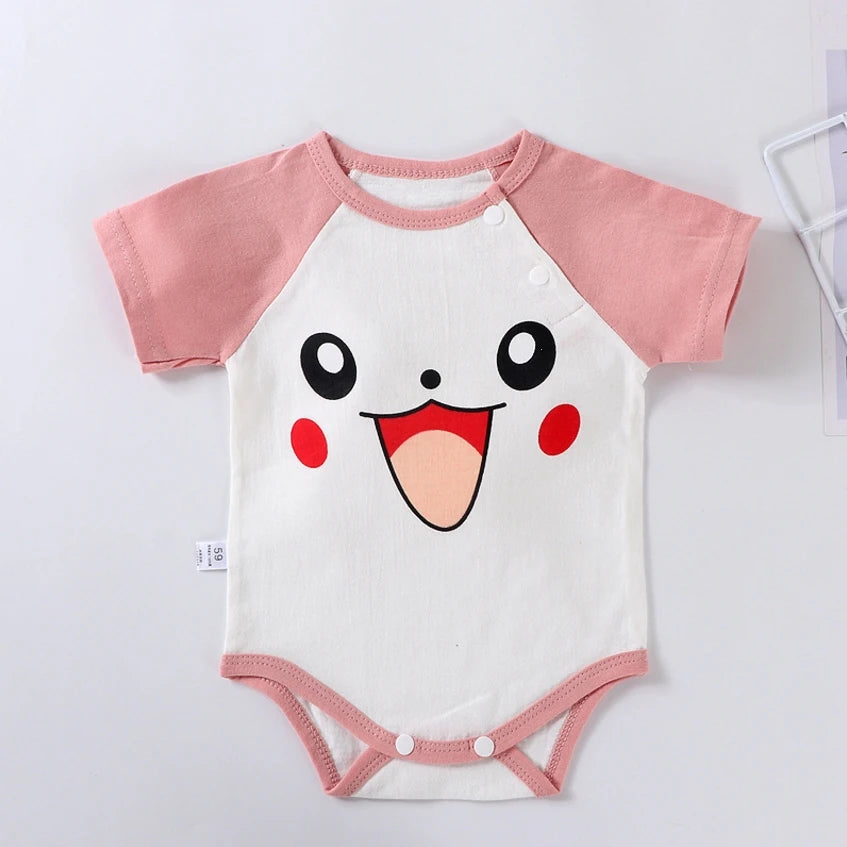 Newborn Baby Rompers Cotton Infant Body Short Sleeve baby Jumpsuit Cartoon Baby Boy Girl clothes 0-24M Crawling Baby