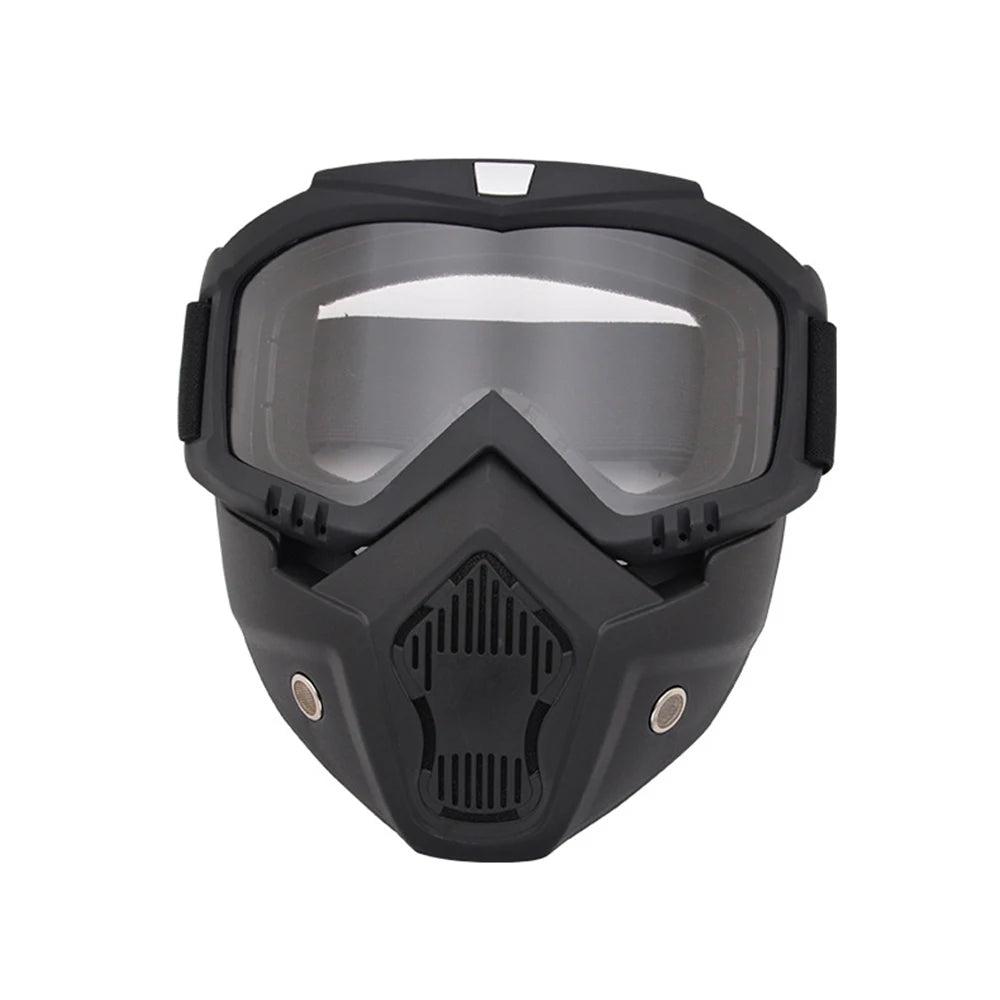 Outdoor Ski Snowboard Mask Snowmobile Skiing Goggles Windproof Motocross Protective Glasses Safety Goggles With Mouth Filter