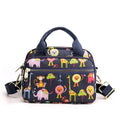 Small Printing Women Shoulder bag High Quality Female Messenger Bag Ladies Nylon portable Phone CrossBodyTote Bag Flower Purple