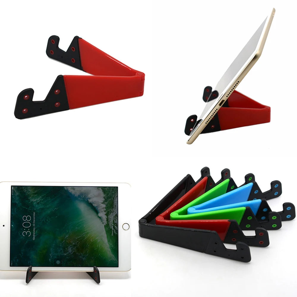 V-Shaped Universal Foldable Mobile Cell Phone Stand Holder for Smartphone Tablet Adjustable Support Phone Support Bracket Mount