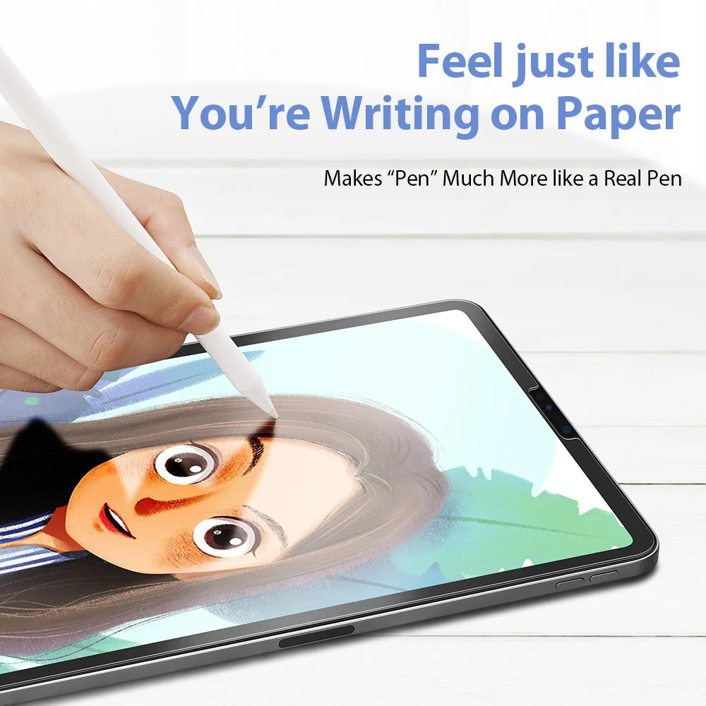 2pcs for iPad Air 2024 Pro 11/13 M4 Screen Protector Film  Paper Feel Matte PET Painting for iPad 7th 8th 9th 10th Generation