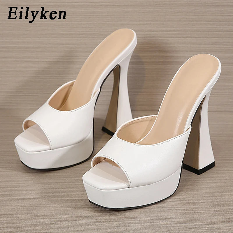 Eilyken Fashion New Design Open Toe Platform Slippers For Women Gladiator Sandals High Heels Pumps 2026 Summer Pumps Party Shoes