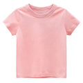 Kids Solid T Shirt Tops for Child Boys Girls Baby Toddler Blank Cotton Clothes White T-shirts Children Summer Tees Short Sleeve