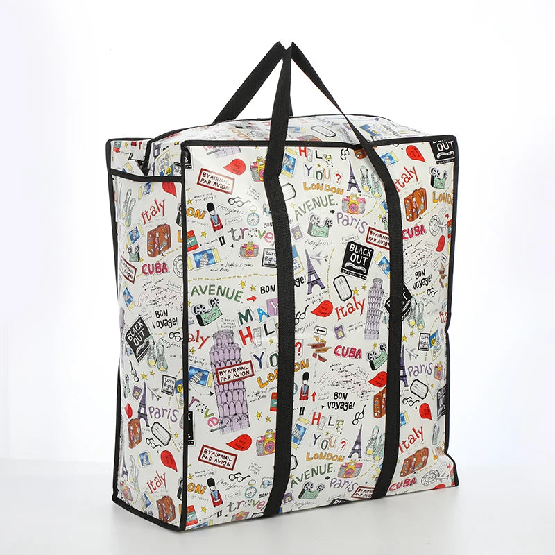 Women Reusable Shopping Bag Large Capacity Non-Woven Fabric Travel Storage Bags Durable Female Handbag Tote Shopper Eco Bag