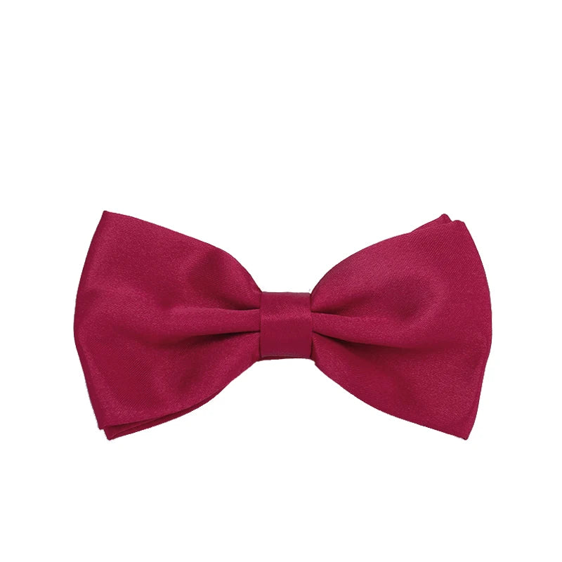 HUISHI Bow Tie For Men Bowtie Solid Color Fashion Butterfly Cravat Banquet Party Bowties Black Gold Red Royal Blue Wine Ties Men