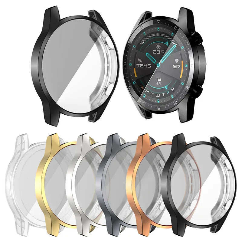 Case for Huawei Watch GT 4 46mm GT 2 46mm GT 3 46mm 42mm / GT 5 GT 6 46mm 41mm Screen Protector Cover GT2 GT3 GT4 GT5 GT6 Case