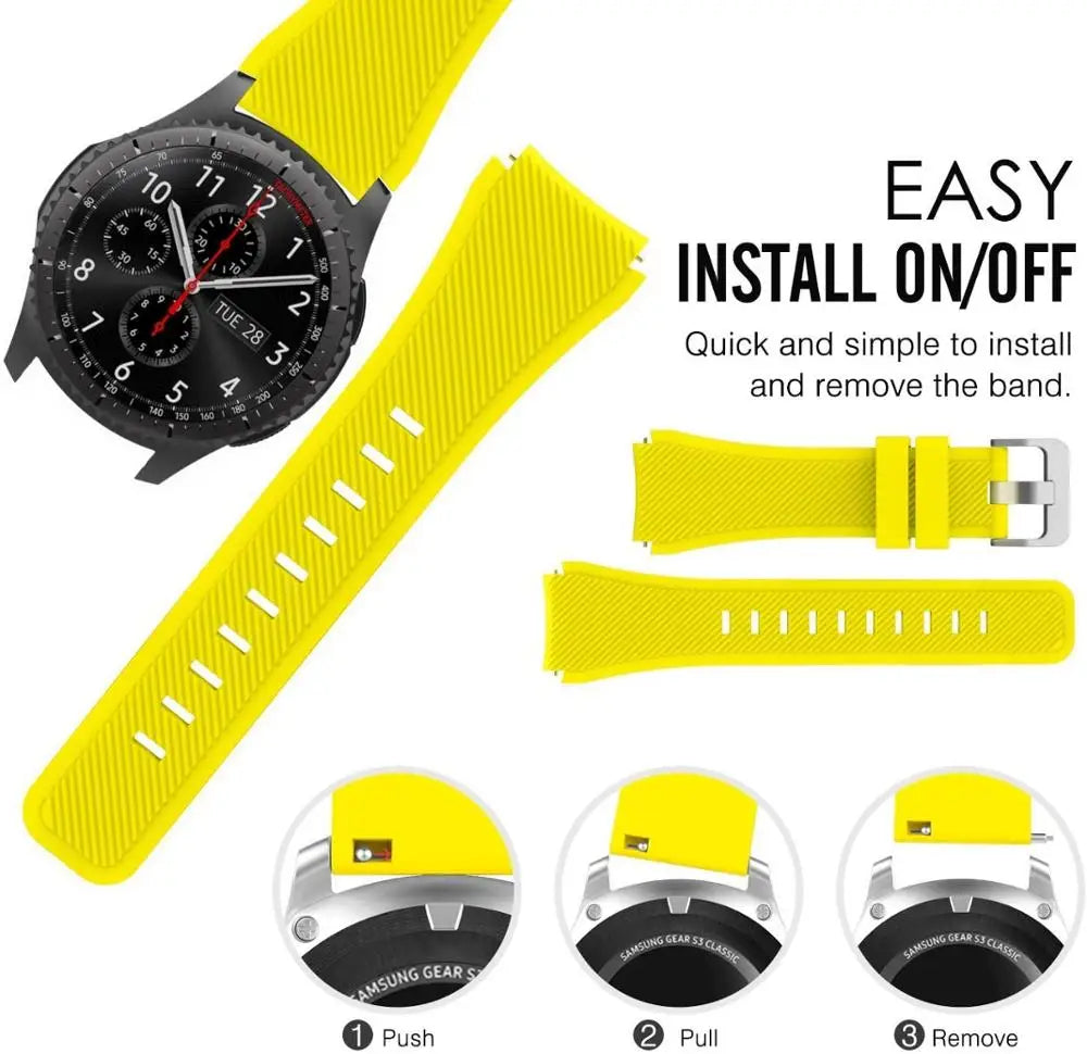 20mm 22mm Strap For Samsung galaxy watch 4 5 6 7 44mm 5 pro 45mm Gear S3 Frontier bracelet Huawei watch gt 2/2e/3/4/5/6 pro Band