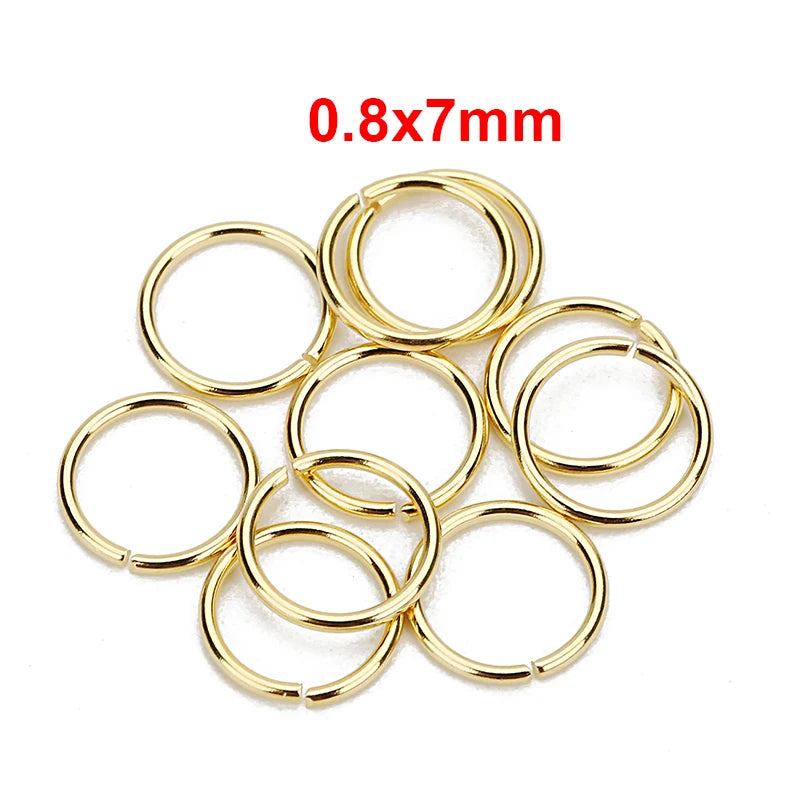 Louleur High Quality Stainless Steel Open Jump Ring Round Gold Color Split Rings For Diy Jewelry Making Findings Wholesale