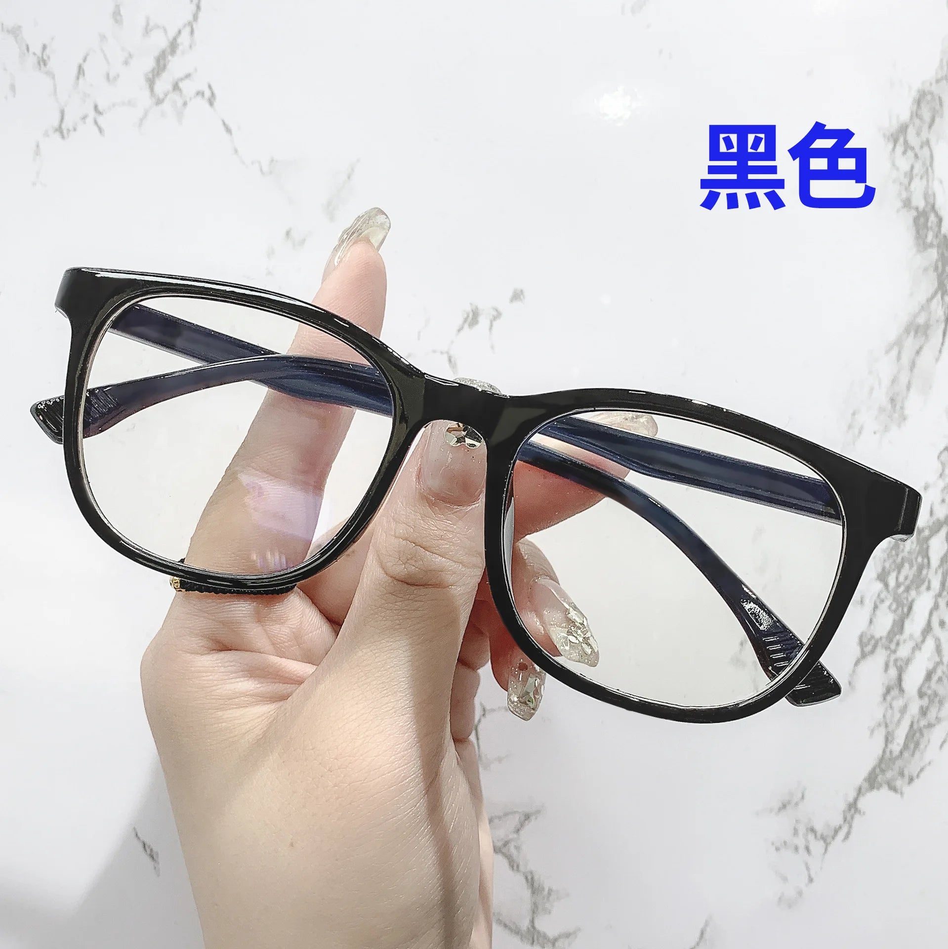 Transparent Computer Glasses pc Frame Women Men Anti Blue Light square Eyewear Blocking Glasses Optical Spectacle Eyeglass round