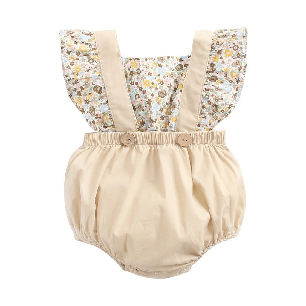 Sanlutoz Summer Cotton Baby Girls Rompers Newborn Princess Baby Clothing Cute Flowers Toddler Infant Romper