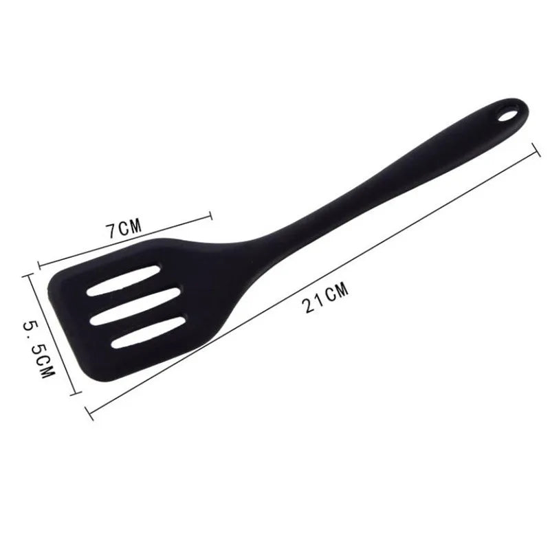 Silicone Turners Gadgets Kitchen Tools Egg Fish Frying Pan Scoop Fried Shovel Spatula Cooking Utensils