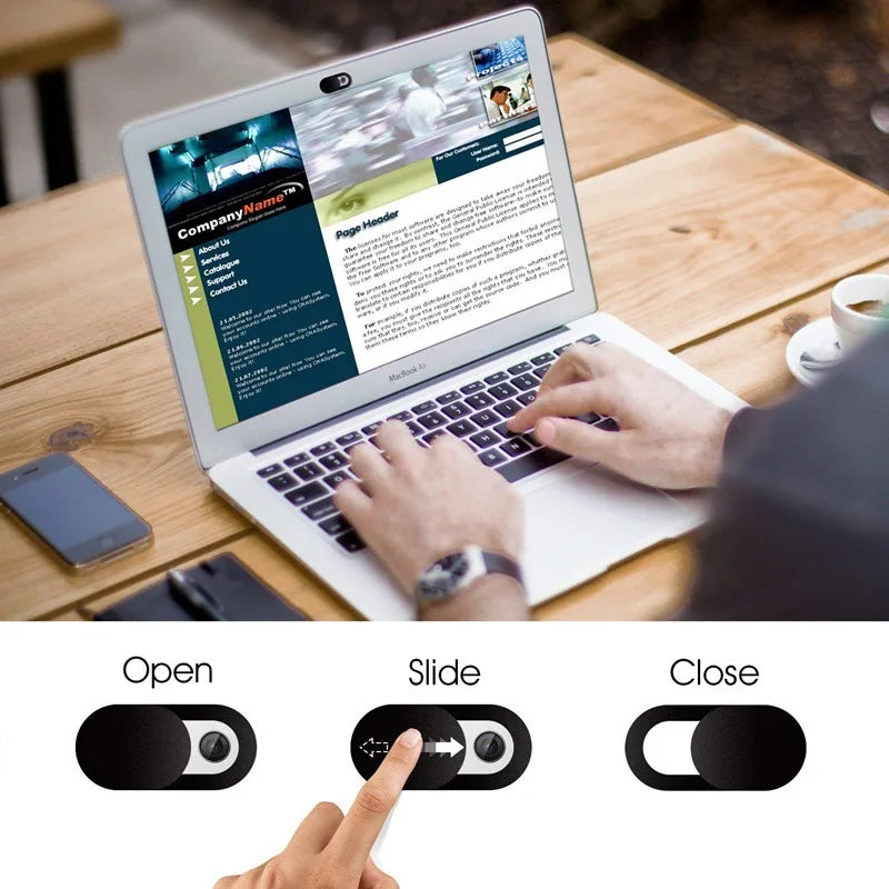 1-10PCS WebCam Cover Shutter Magnet Slider Plastic Universal Antispy Camera Cover For Laptop iPad PC Macbook Privacy Sticker