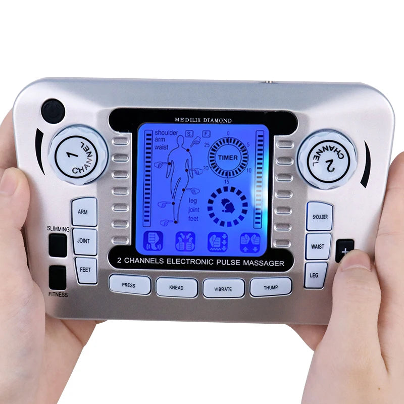 Tens Massager Ems Muscle Stimulator Acupuncture Electrical Pads Pulse Low Frequency Digital Massage Slimming Machine Full Body