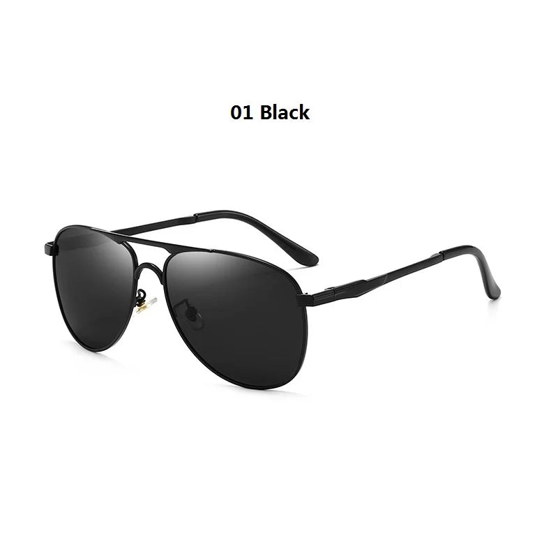 Luxury Pilot  Sunglasses Men Women Driving Fishing Retro Sun Glasses Brand Designer Male Metal Sunglasses For Man
