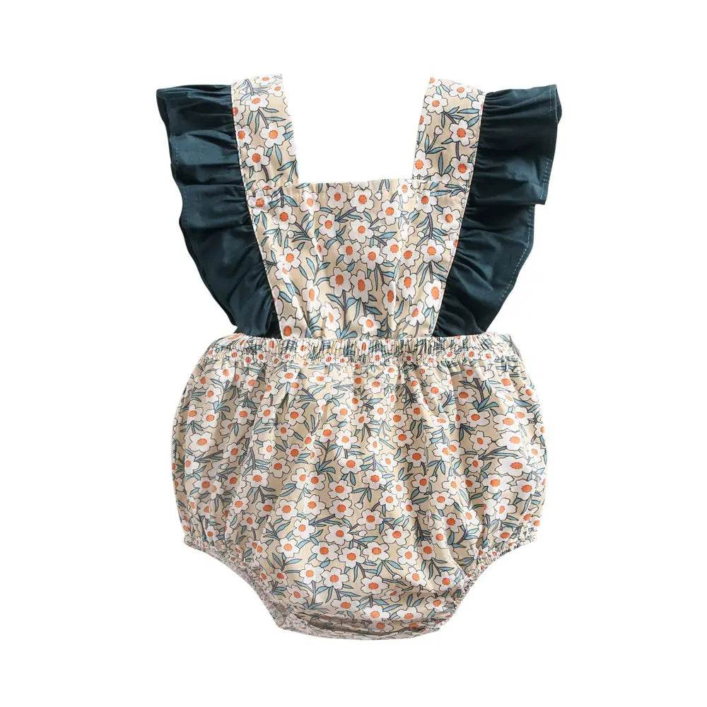 Sanlutoz Summer Cotton Baby Girls Rompers Newborn Princess Baby Clothing Cute Flowers Toddler Infant Romper