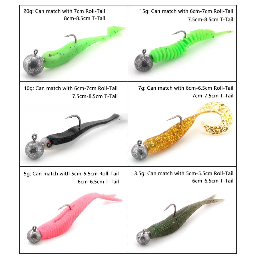 1g 2g 3g 4g 5g 10g 20g 22g 25g 28g crank Jig head hook fishing hook head Jig lure hard bait soft worm jig hook for fishing