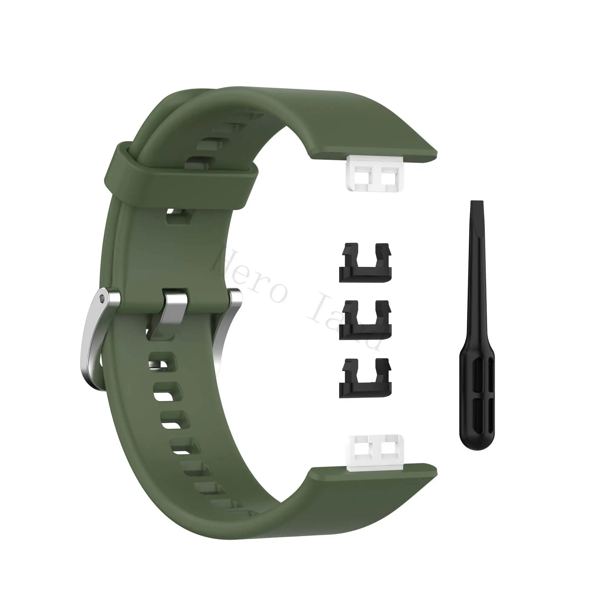 Sport Silicone Watchband For Huawei Watch Fit Strap Original SmarwatchWriststrap Belt Bracelet Printing Accessories with tool
