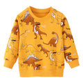 Jumping Meters New Arrival Autumn Winter Animals Print Boys Girls Sweatshirts Cotton Dinosaur Hoodies Children's Sport Shirt Kid