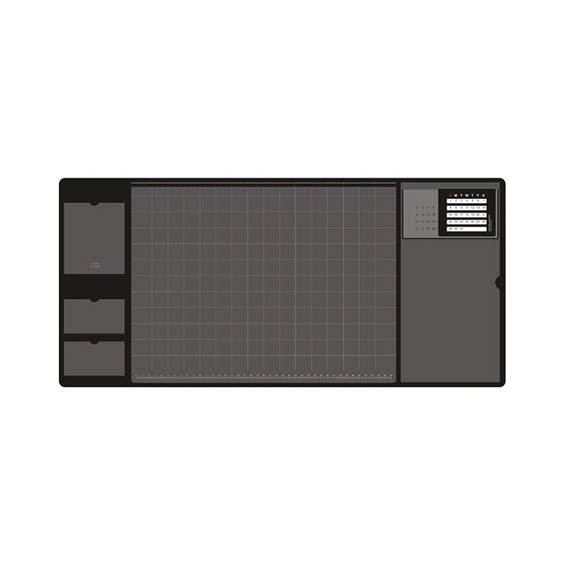 Multifunctional Large XXL PU Mouse Pad Student Writing Pad Business Desk Mat Laptop Organizer with Calendar Scale Card Slot