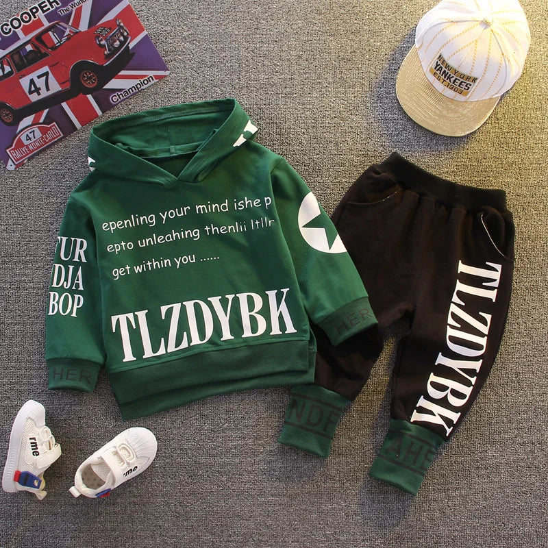 New Spring Autumn Fashion Baby Clothes For Girls Children Boys Hoodies Pants 2Pcs/Sets Toddler Casual Clothing Kids Tracksuits
