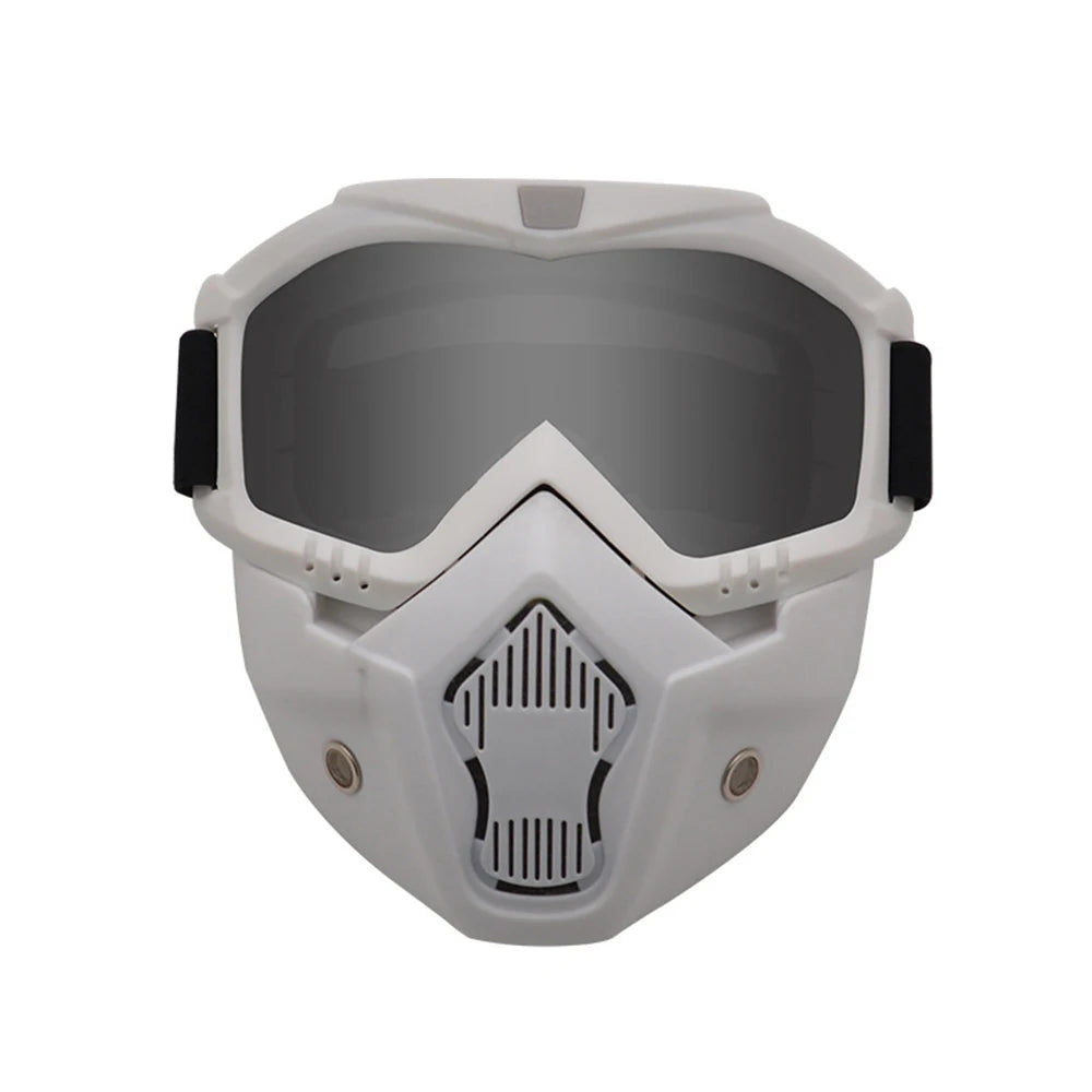 Outdoor Ski Snowboard Mask Snowmobile Skiing Goggles Windproof Motocross Protective Glasses Safety Goggles With Mouth Filter