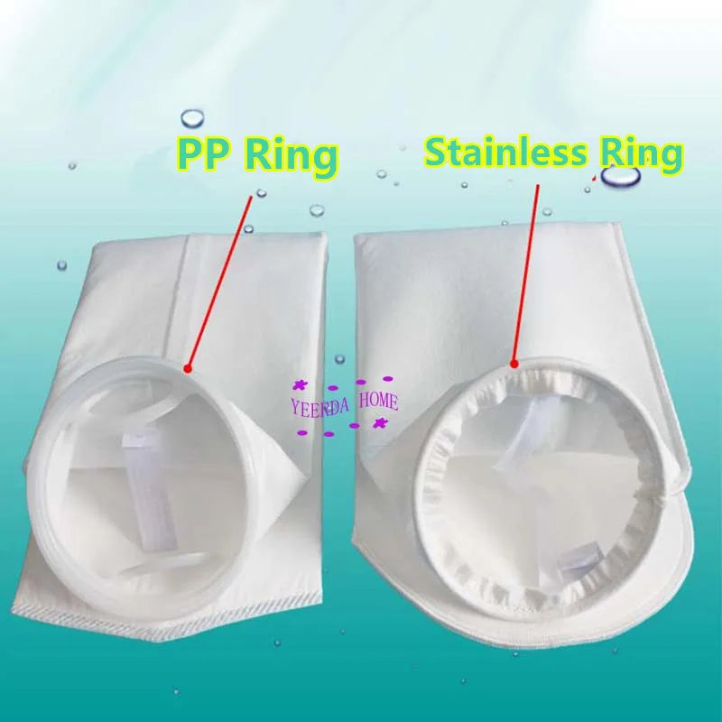180x430mm PP/Stainless Ring environmental protection Industrial Filter Sock Pocket Bag 0.2/0.5/5/10/25/50/75/100/200/300 micron