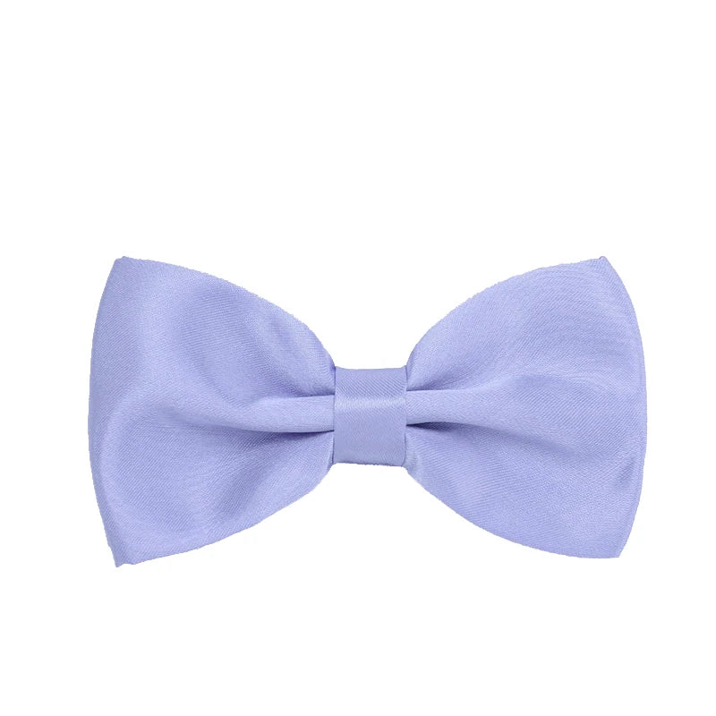 HUISHI Bow Tie For Men Bowtie Solid Color Fashion Butterfly Cravat Banquet Party Bowties Black Gold Red Royal Blue Wine Ties Men