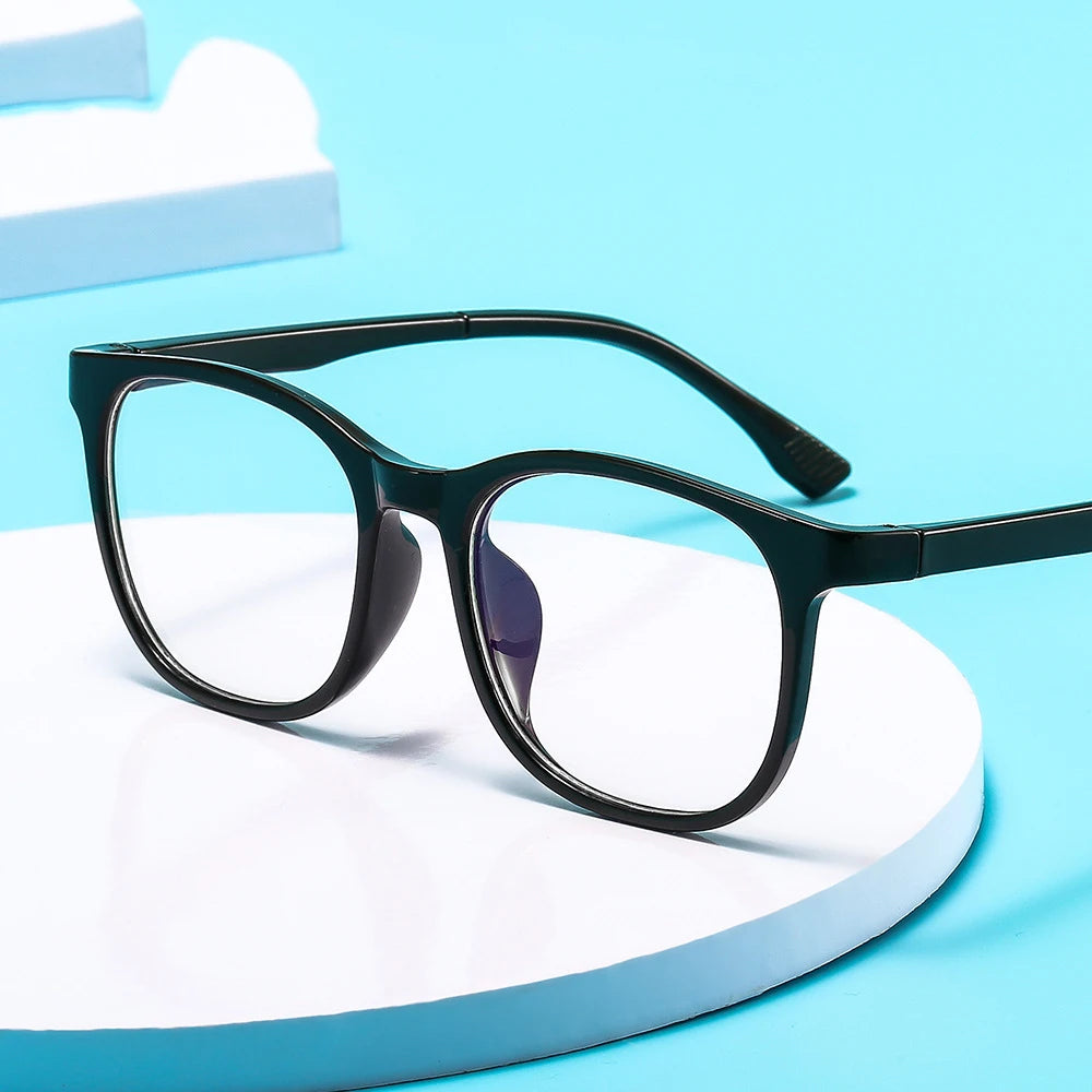 Transparent Computer Glasses pc Frame Women Men Anti Blue Light square Eyewear Blocking Glasses Optical Spectacle Eyeglass round