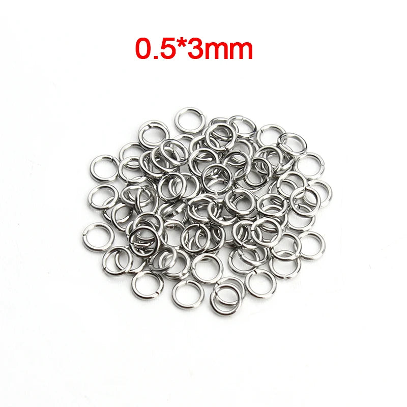 Louleur High Quality Stainless Steel Open Jump Ring Round Gold Color Split Rings For Diy Jewelry Making Findings Wholesale