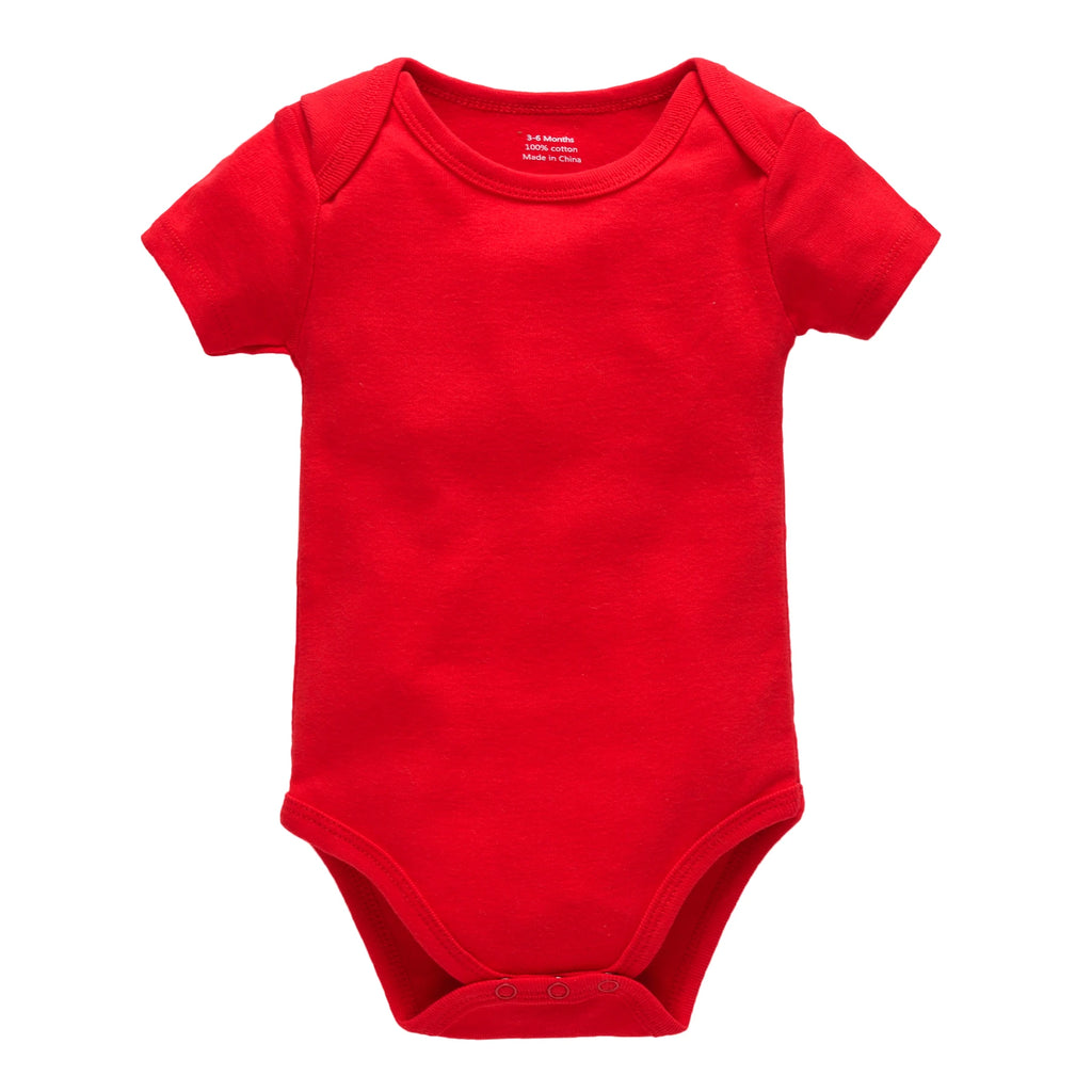 Baby Girls Clothing Body Suit Newborn Infant Boys Romper Infant Long Sleeve Summer Red Jumpsuit Cotton Soild Color Pyjama Bebe
