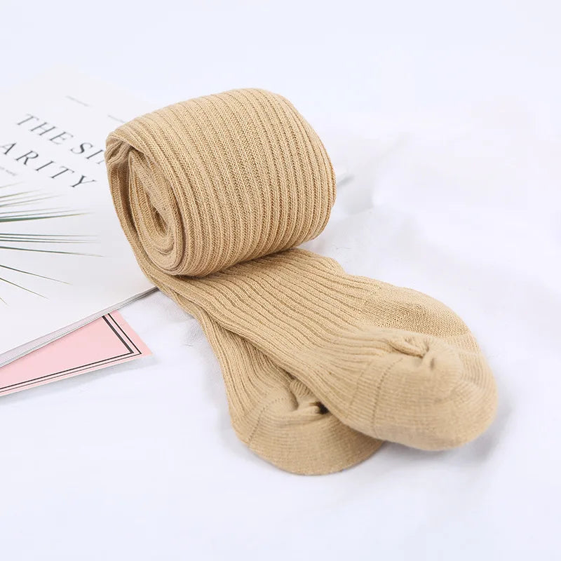 Wholesale Baby Tights Hot Baby Toddler Kid Girl Ribbed Stockings Cotton Warm Pantyhose Solid Candy Color Tight 0-4Years