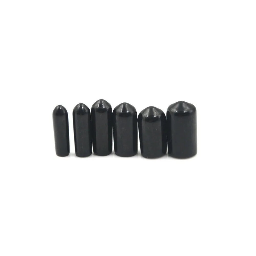 10/25/50pcs 3-25mm PVC Vinyl Rubber Round End Cap Threaded Cap Steel Pipe Plastic Pipe Rubber Protector Classification Kit