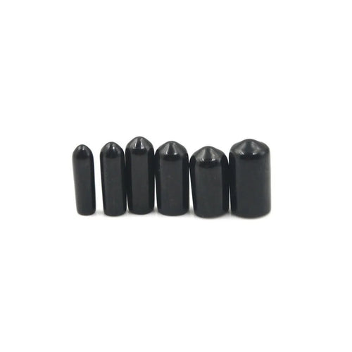 10/25/50pcs 3-25mm PVC Vinyl Rubber Round End Cap Threaded Cap Steel Pipe Plastic Pipe Rubber Protector Classification Kit