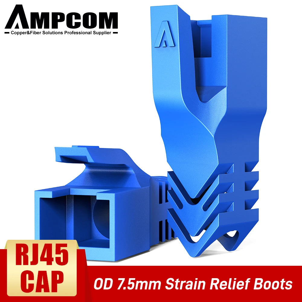 AMPCOM  Ethernet Network Cable Strain Relief Boots Cable RJ45 Connector Plug Covers 6.5/7.5/8.0mm for CAT8 CAT7 CAT6A CAT6 CAT5E