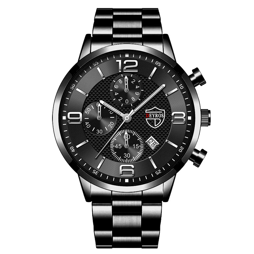 reloj hombre Luxury Business Men Watchs Quartz WristWatch Male Leather Calendar Luminous Clock relogio masculino