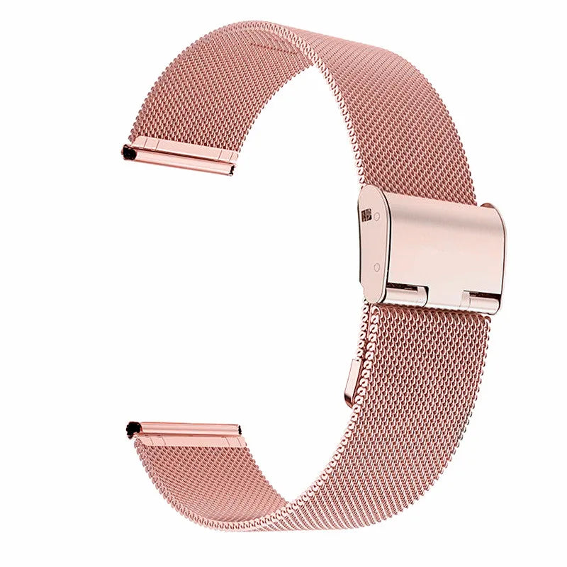 Universal Milanese Watchband 18mm 20mm 22mm Silver Gold Metal Stainless Steel Strap Band Replacement Bracelet For Smart Watch