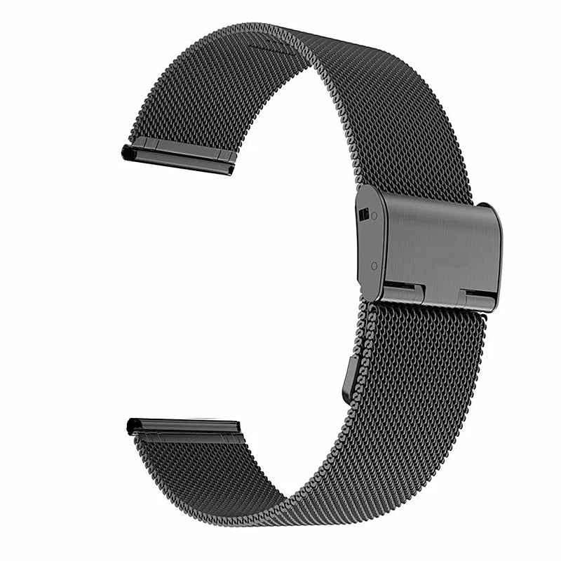 Universal Milanese Watchband 18mm 20mm 22mm Silver Gold Metal Stainless Steel Strap Band Replacement Bracelet For Smart Watch